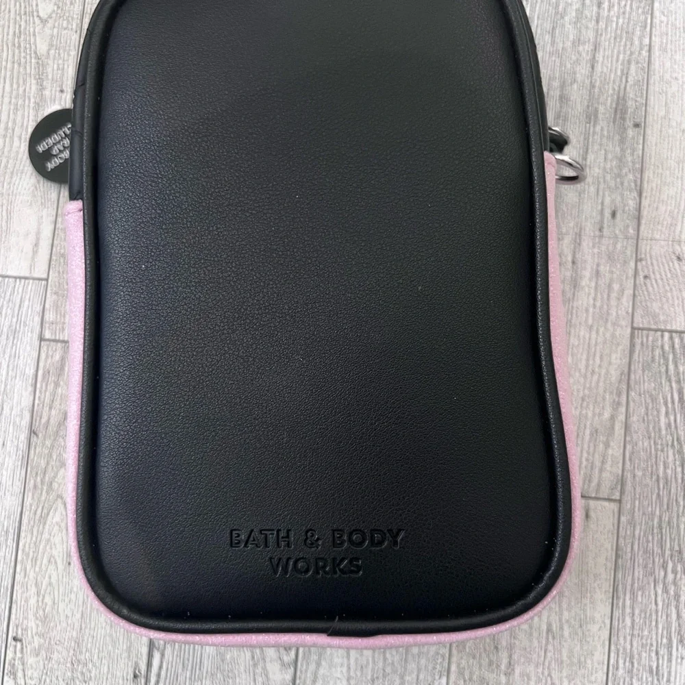 Bath and Bodyworks Pink and Black Gothic style Haunted House Crossbody